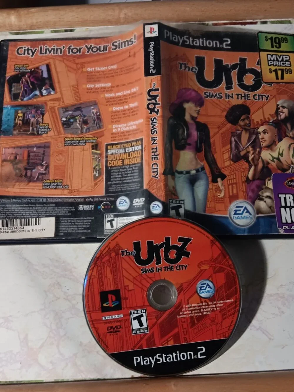 Sims The Urbz PS2 Tested Playstation 2 Video Game